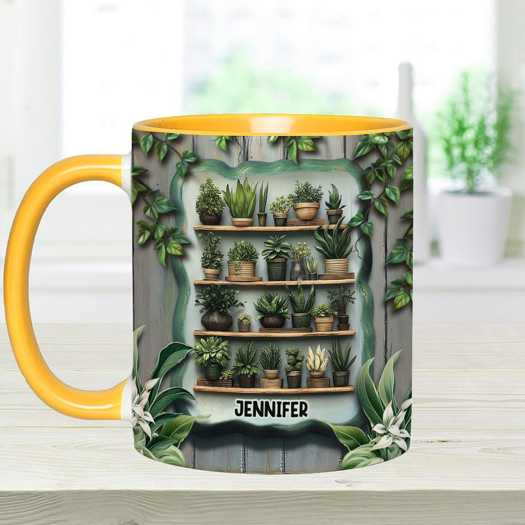 Les plantes me rendent heureuse. Vous, beaucoup moins. - Mug personnalisé sur le thème du jardinage