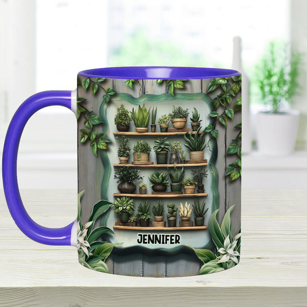 Les plantes me rendent heureuse. Vous, beaucoup moins. - Mug personnalisé sur le thème du jardinage