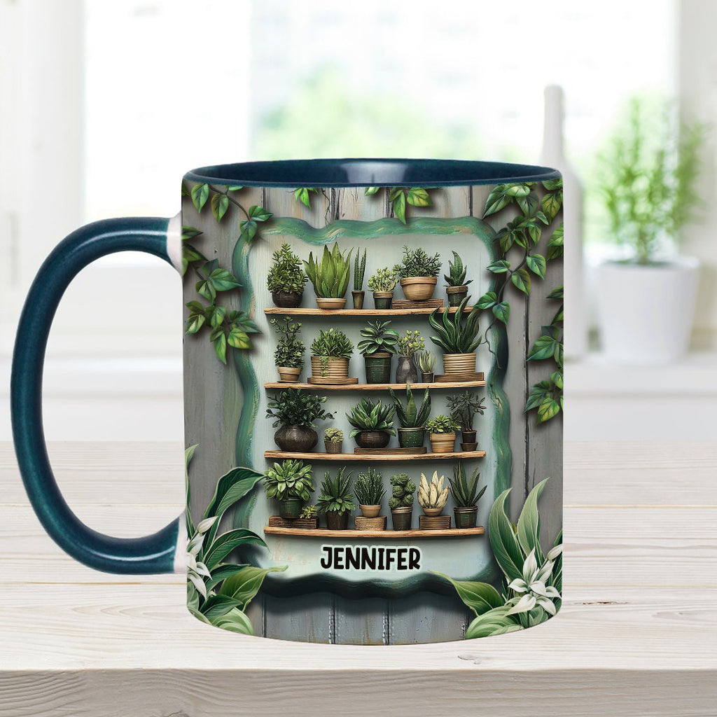 Les plantes me rendent heureuse. Vous, beaucoup moins. - Mug personnalisé sur le thème du jardinage