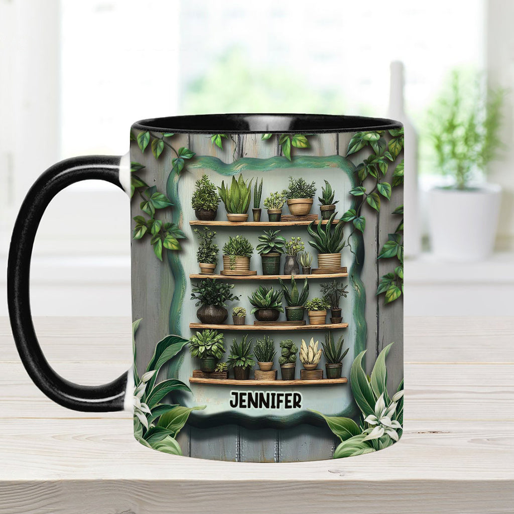 Les plantes me rendent heureuse. Vous, beaucoup moins. - Mug personnalisé sur le thème du jardinage