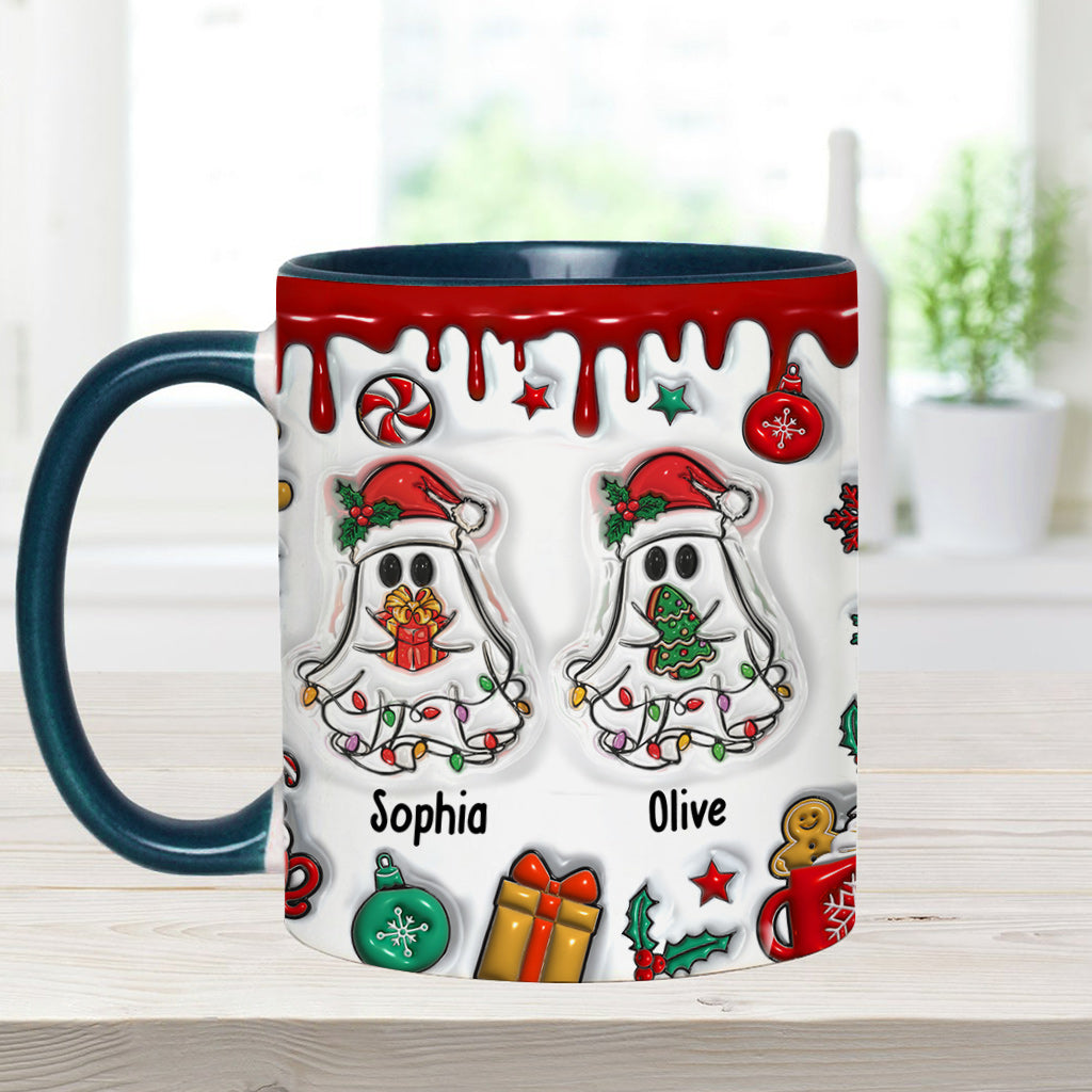Mug personnalisé « Fantômes et Amis Fantômes » pour Noël - Mug humoristique et rigolo pour meilleure amie