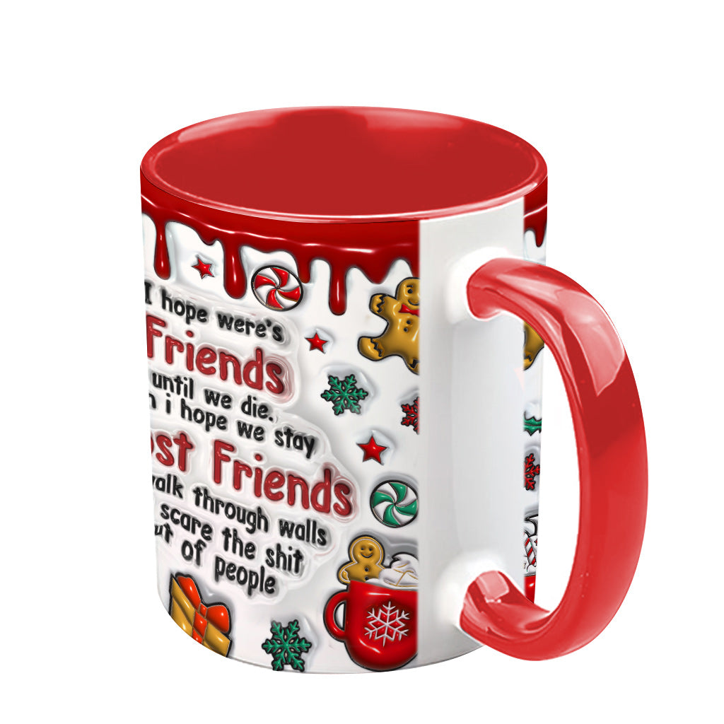 Mug personnalisé « Fantômes et Amis Fantômes » pour Noël - Mug humoristique et rigolo pour meilleure amie