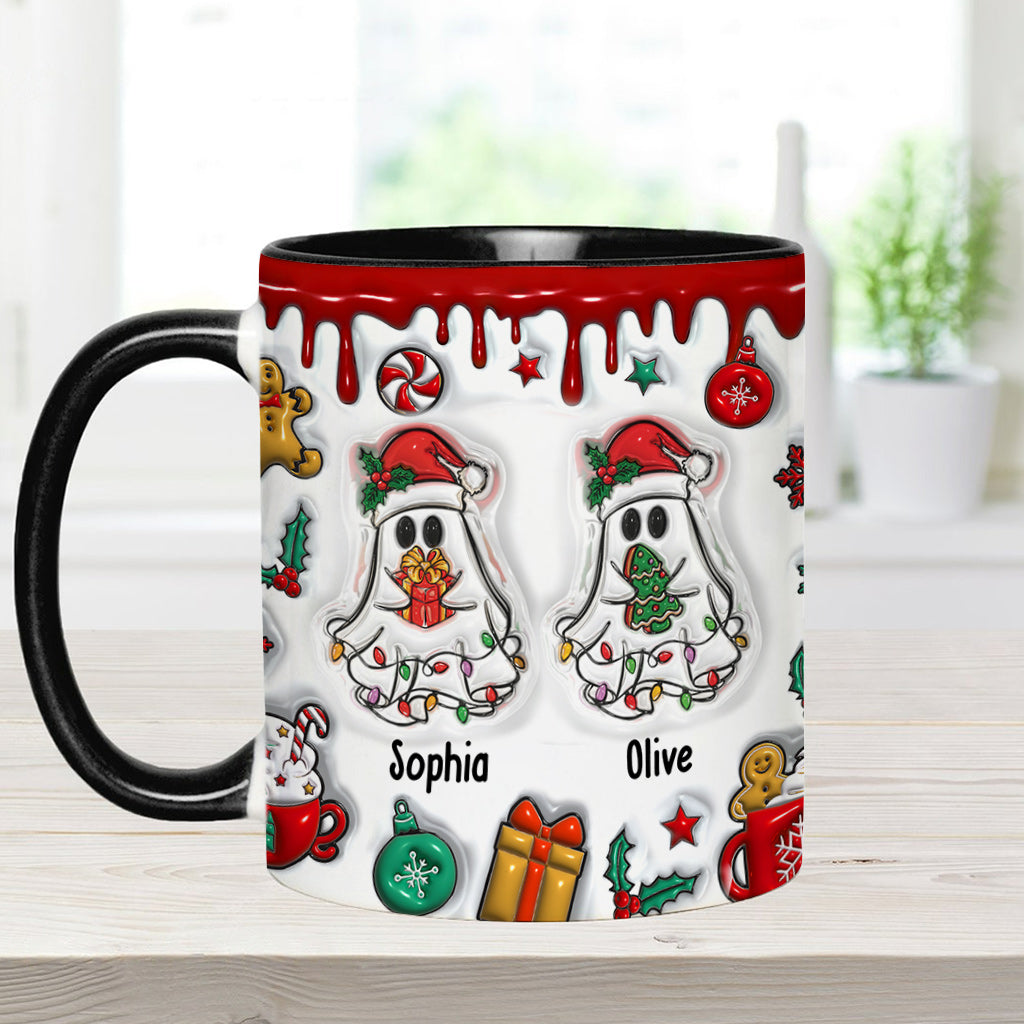 Mug personnalisé « Fantômes et Amis Fantômes » pour Noël - Mug humoristique et rigolo pour meilleure amie