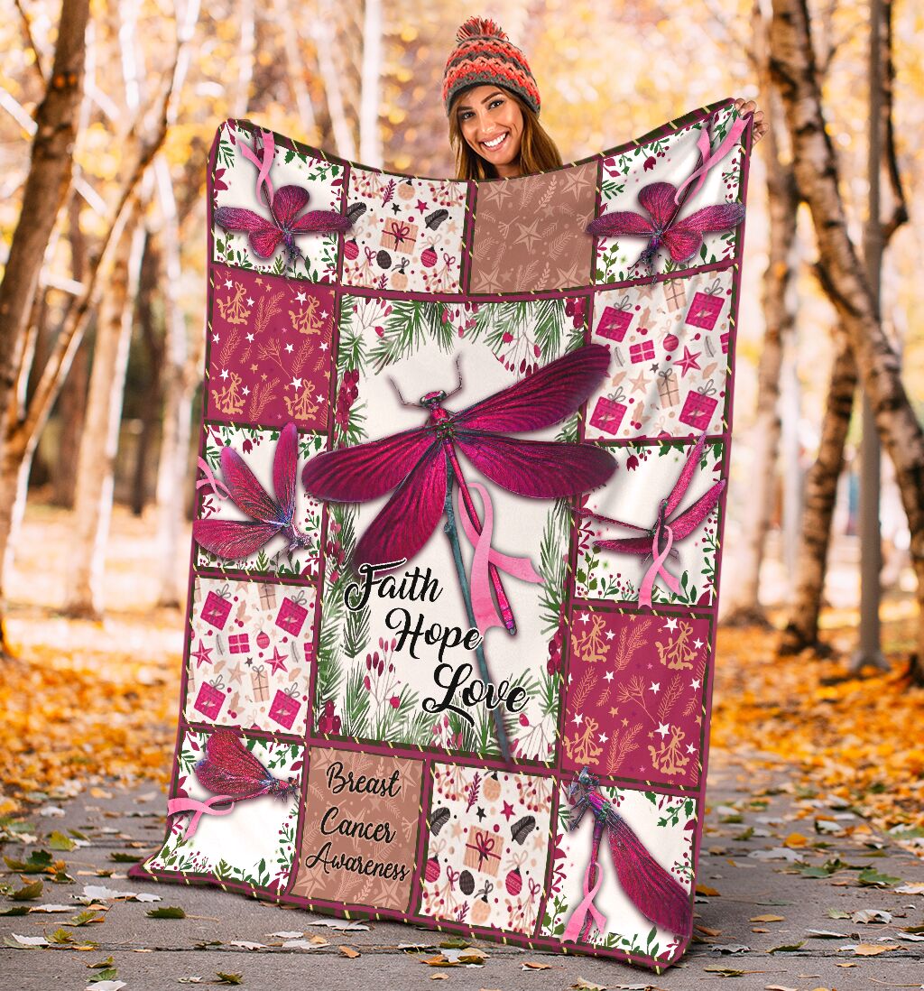 Couverture de sensibilisation au cancer du sein Foi, Espoir et Amour 0622