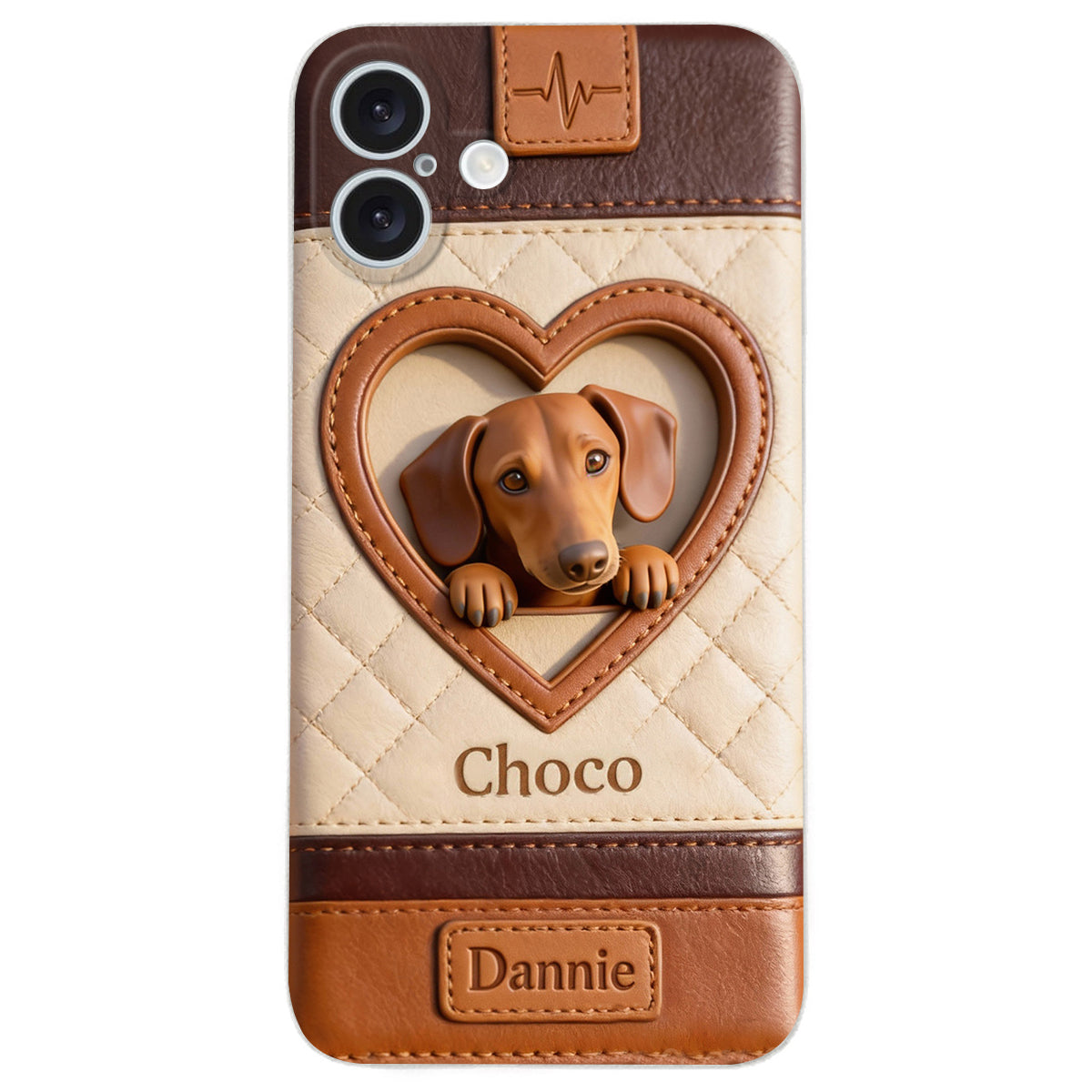 Étui de téléphone en cuir personnalisé à partir de n'importe quelle photo - Étui de téléphone en cuir pour chien personnalisé