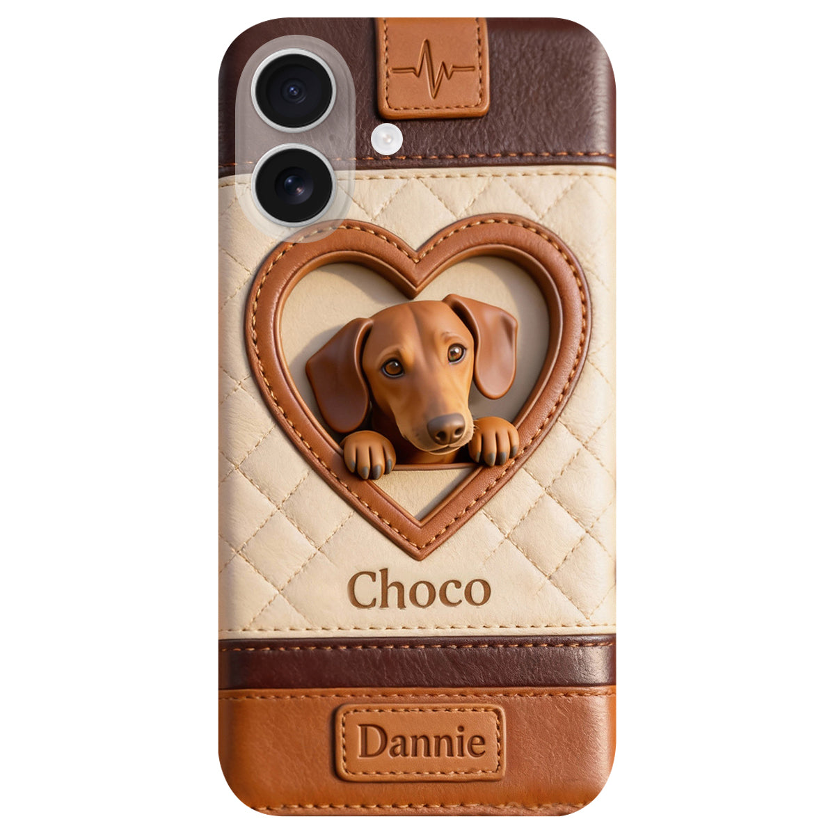 Étui de téléphone en cuir personnalisé à partir de n'importe quelle photo - Étui de téléphone en cuir pour chien personnalisé