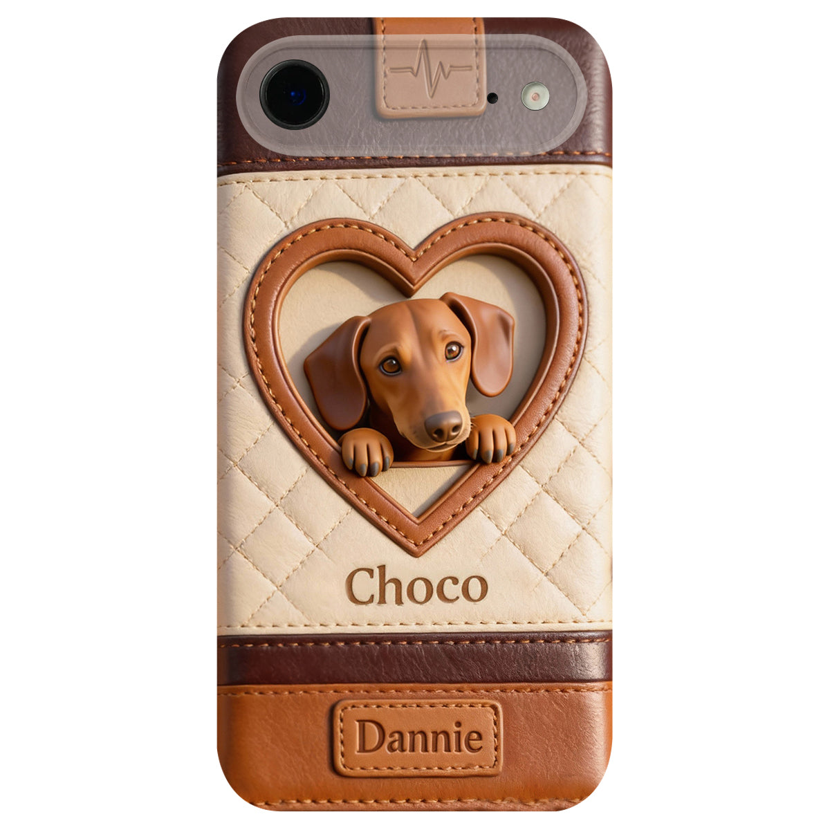 Étui de téléphone en cuir personnalisé à partir de n'importe quelle photo - Étui de téléphone en cuir pour chien personnalisé