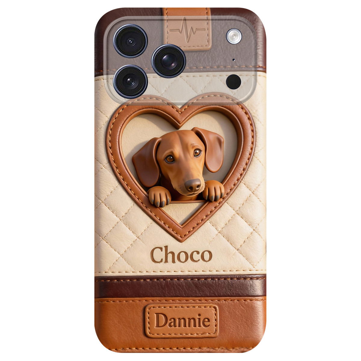 Étui de téléphone en cuir personnalisé à partir de n'importe quelle photo - Étui de téléphone en cuir pour chien personnalisé