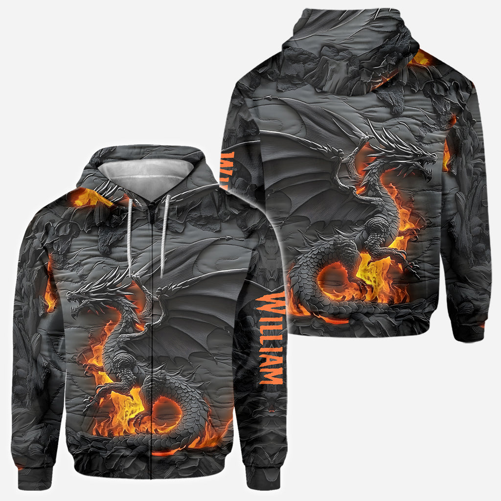 Fire Dragon - Personalized Dragon All Over Shirt