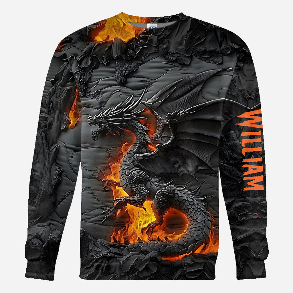 Fire Dragon - Personalized Dragon All Over Shirt