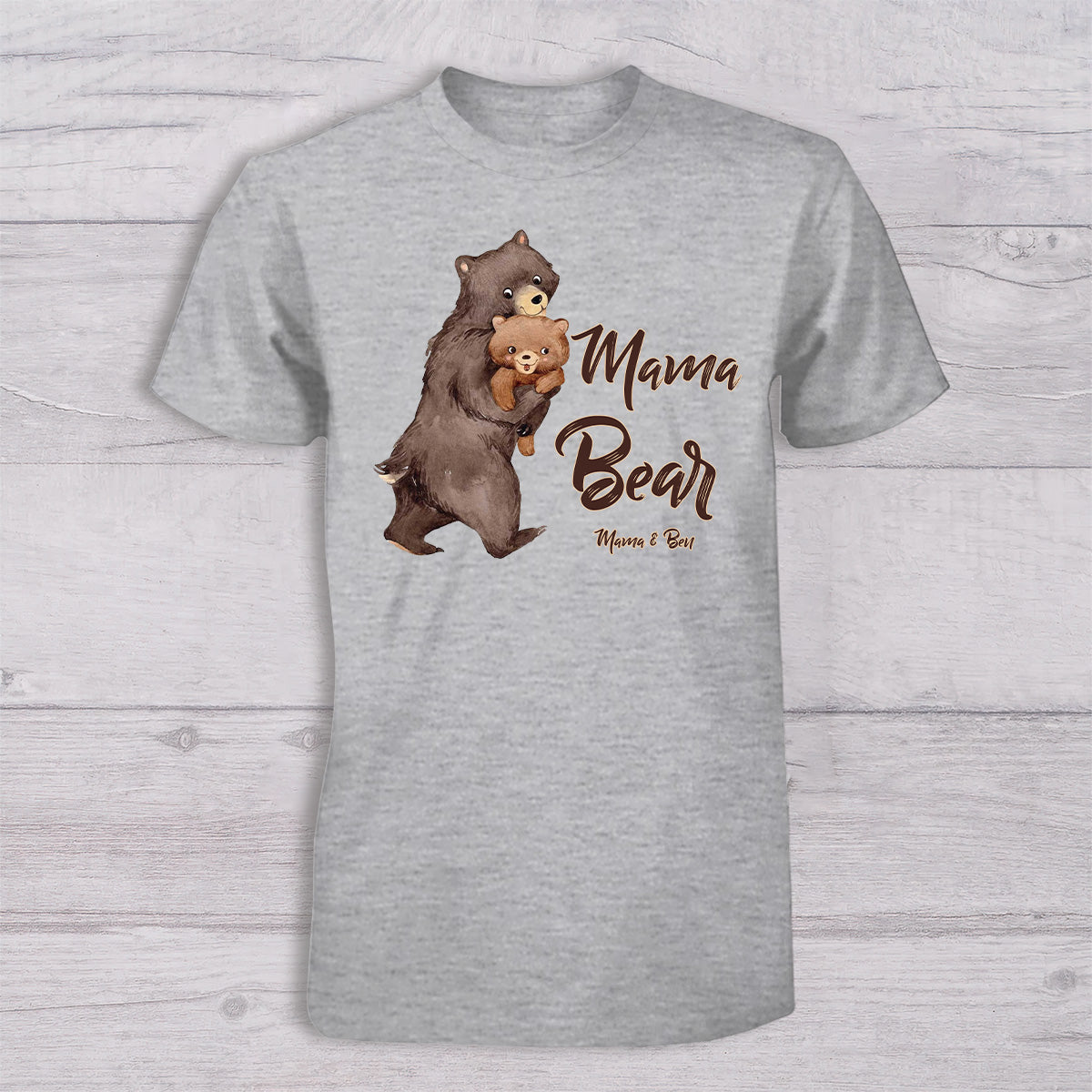 Papa Ours Bébé Ours - T-shirt personnalisé pour papa et body pour bébé