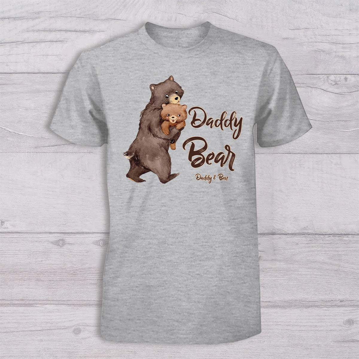 Papa Ours Bébé Ours - T-shirt personnalisé pour papa et body pour bébé