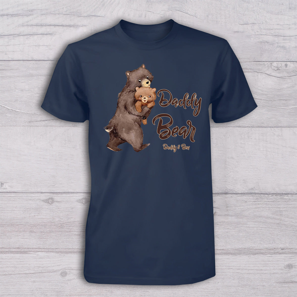 Papa Ours Bébé Ours - T-shirt personnalisé pour papa et body pour bébé