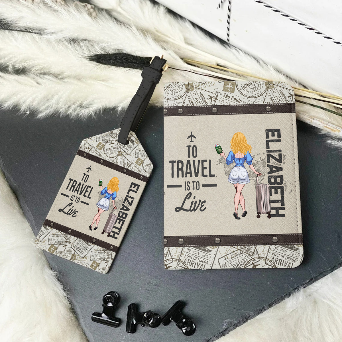 L'aventure vous attend ! – Coffret cadeau de voyage personnalisé pour elle, maman, épouse, petite amie, amie