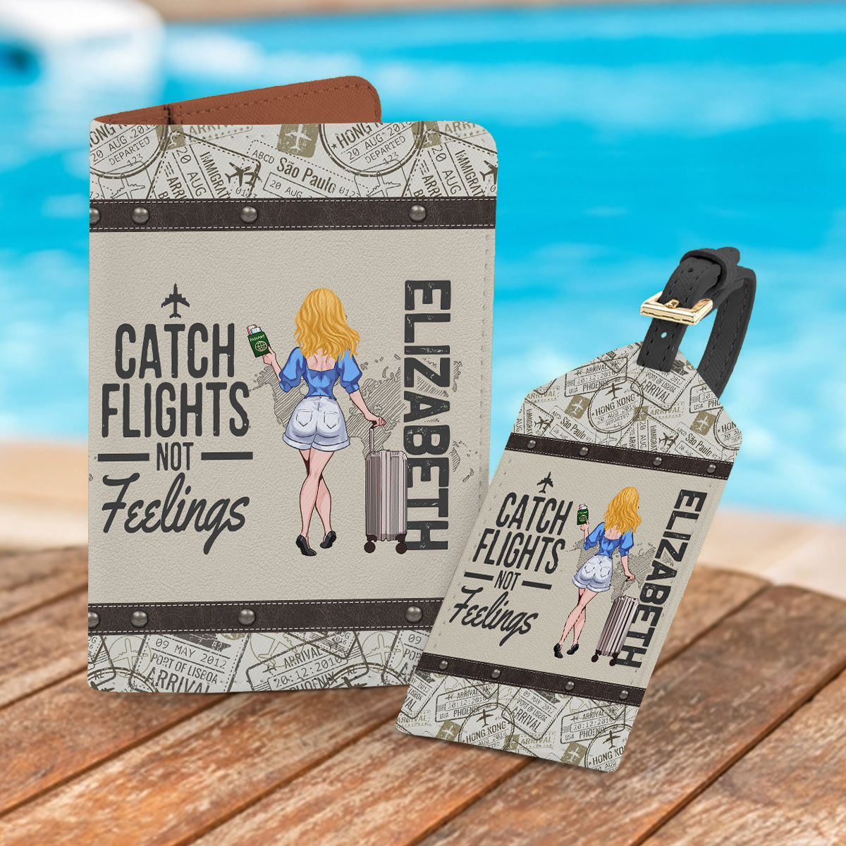 L'aventure vous attend ! – Coffret cadeau de voyage personnalisé pour elle, maman, épouse, petite amie, amie