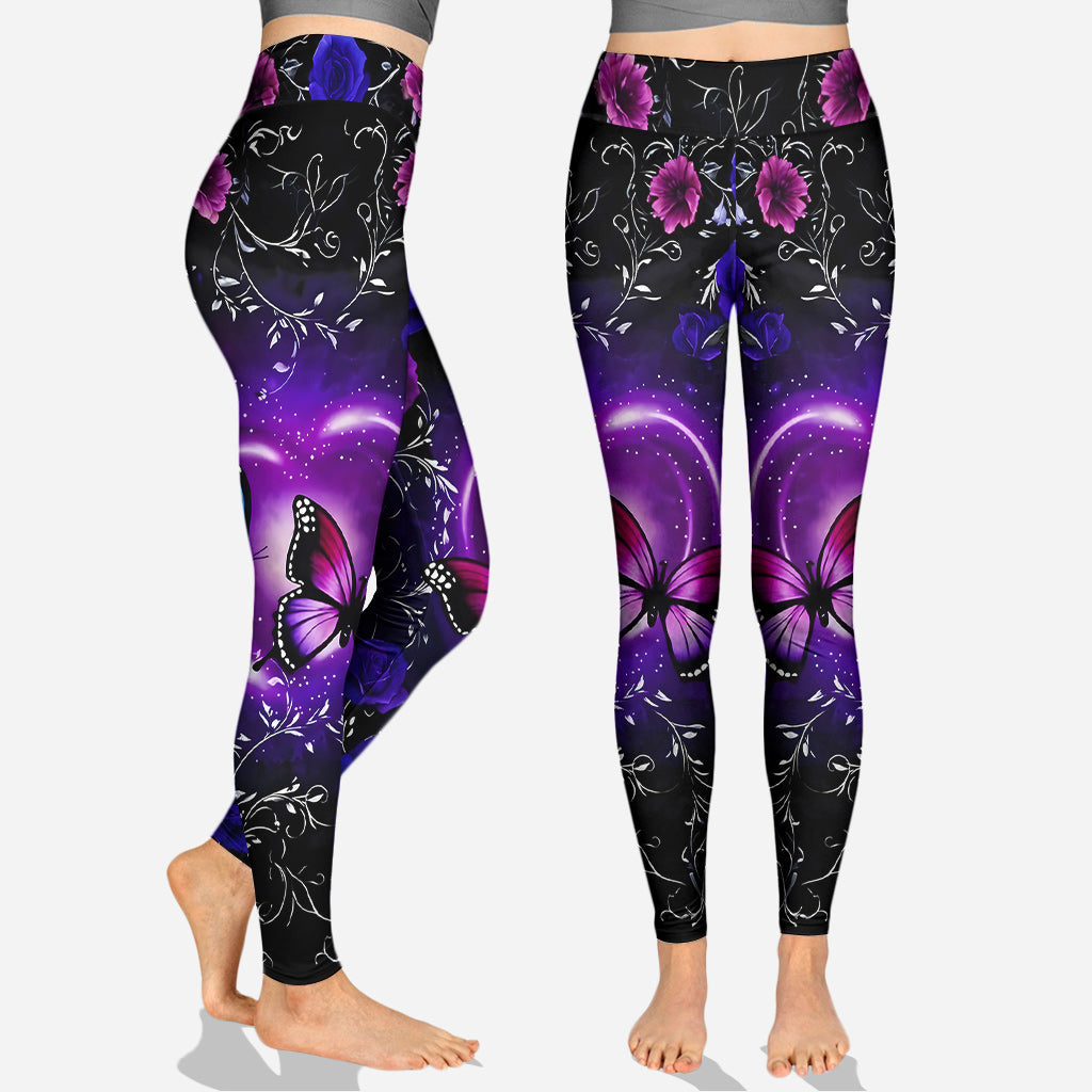 J'adore les papillons - Sweat à capuche et legging personnalisés papillons