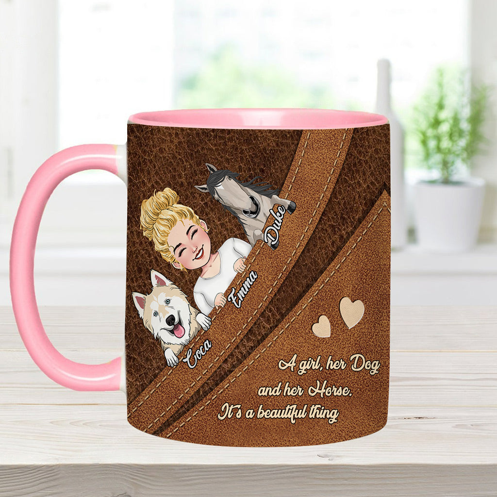 Quelle belle chose ! - Mug personnalisé avec motif cheval