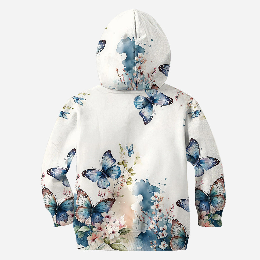 J'adore les papillons - Sweat à capuche et legging personnalisés papillons