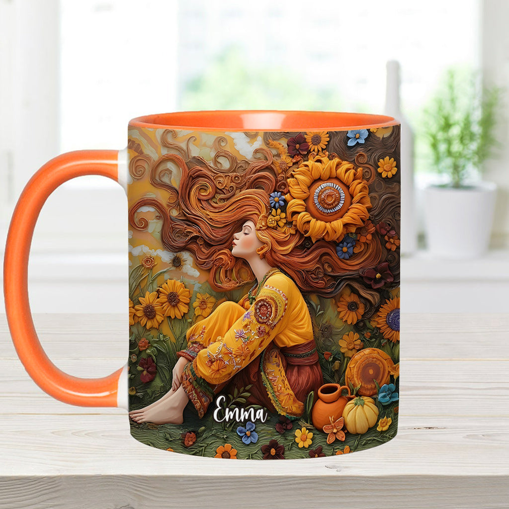 Mug personnalisé Hippie Girl Hippie Soul Peace Love