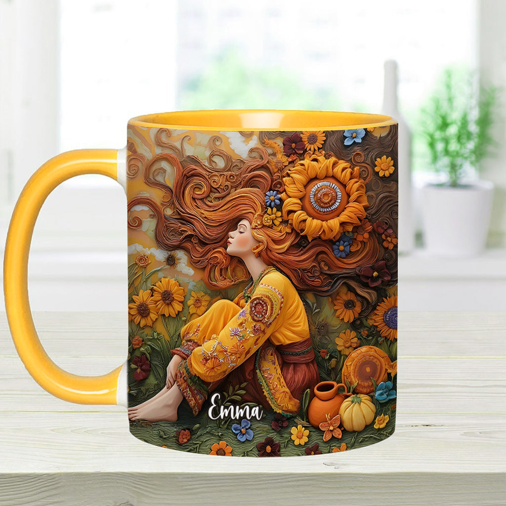 Mug personnalisé Hippie Girl Hippie Soul Peace Love