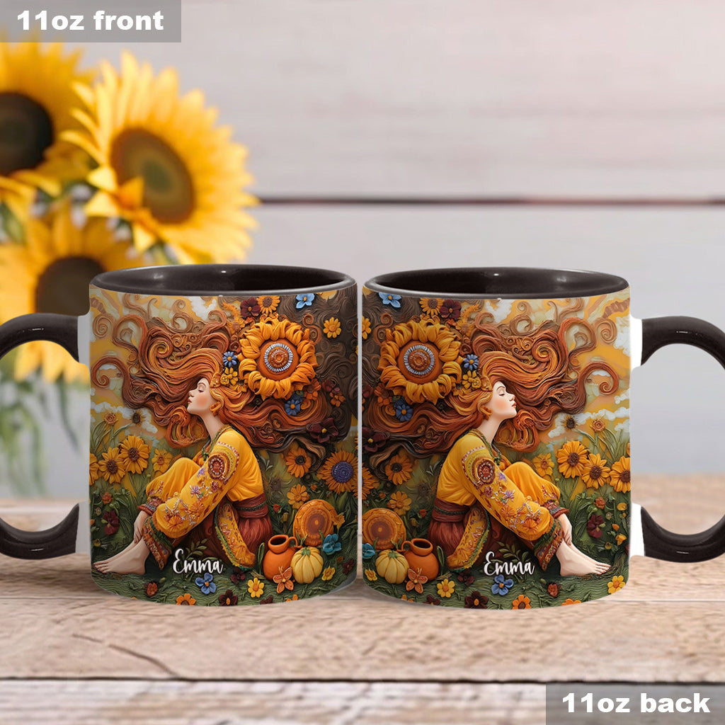 Mug personnalisé Hippie Girl Hippie Soul Peace Love