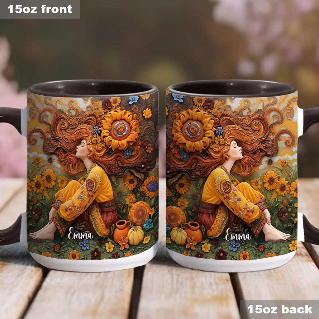 Mug personnalisé Hippie Girl Hippie Soul Peace Love