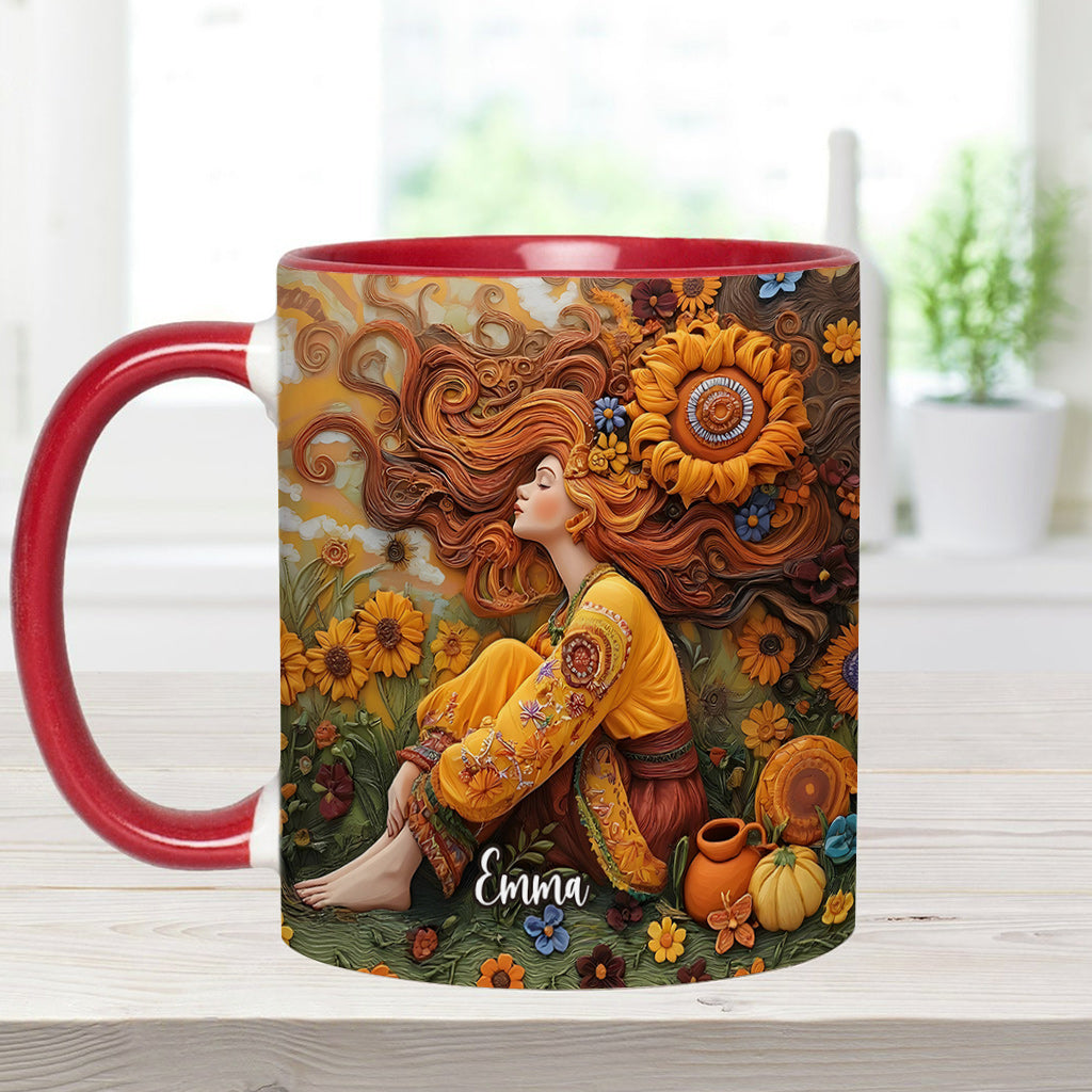 Mug personnalisé Hippie Girl Hippie Soul Peace Love