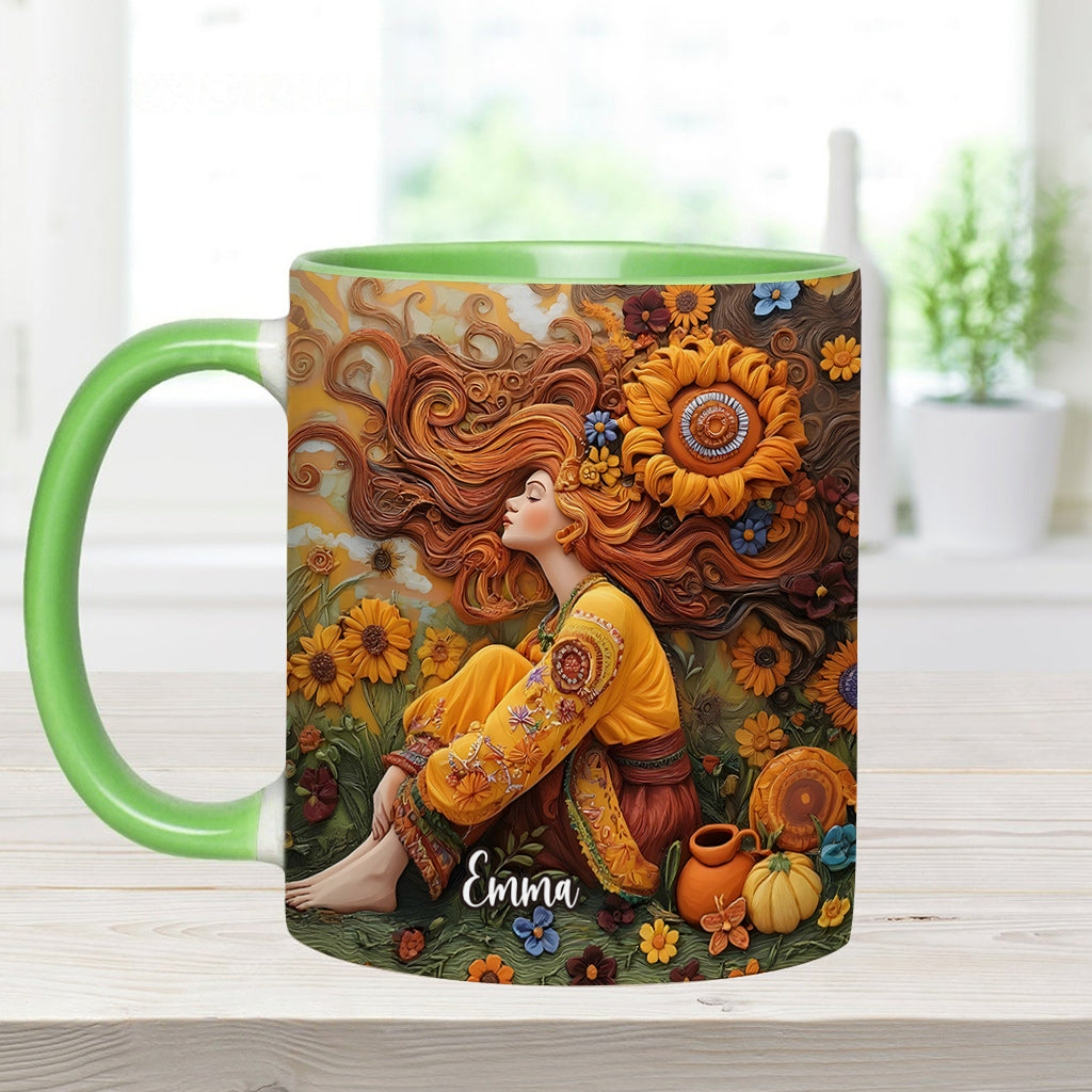 Mug personnalisé Hippie Girl Hippie Soul Peace Love