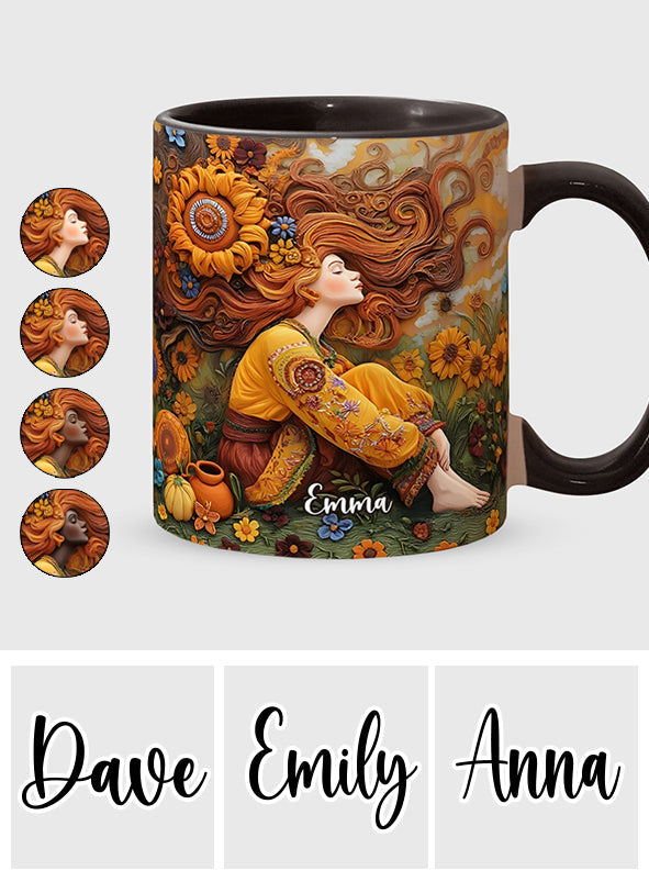 Mug personnalisé Hippie Girl Hippie Soul Peace Love