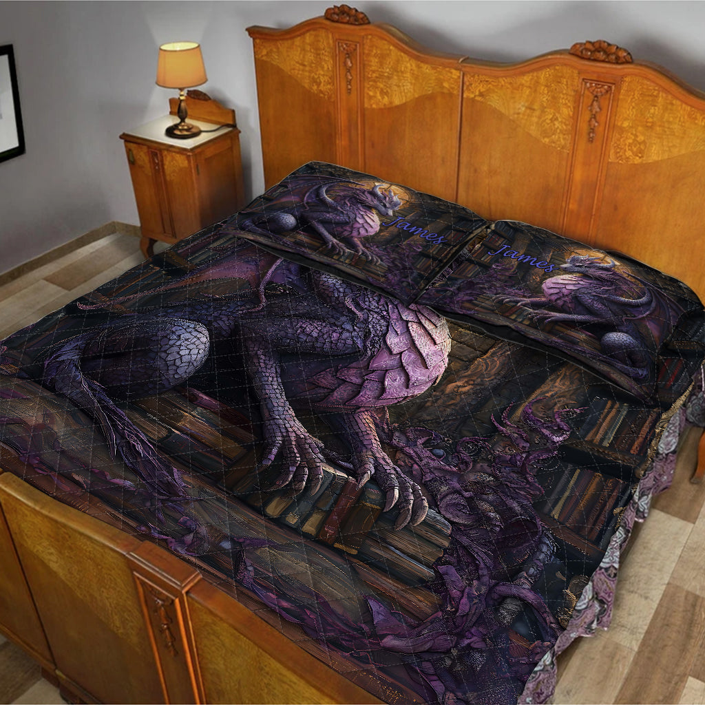 Stunning Dragon - Personalized Dragon Quilt Set