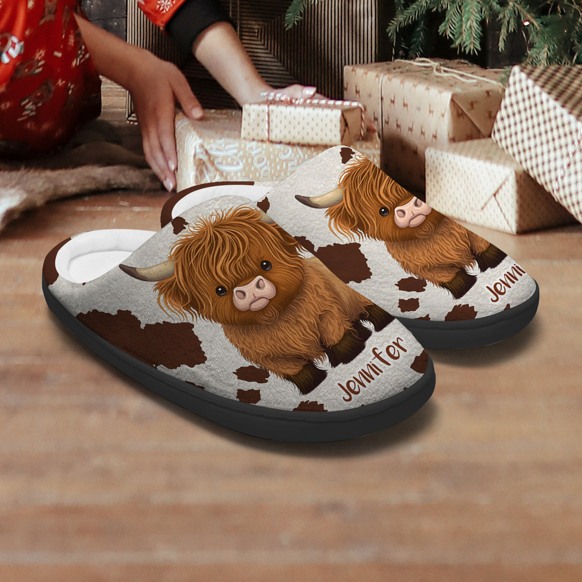 Love Highland Cows - Personalized Slippers