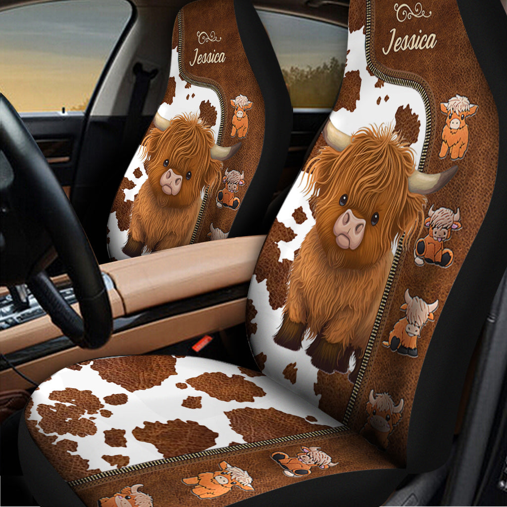 Love Highland Cows - Personalized Seat Covers