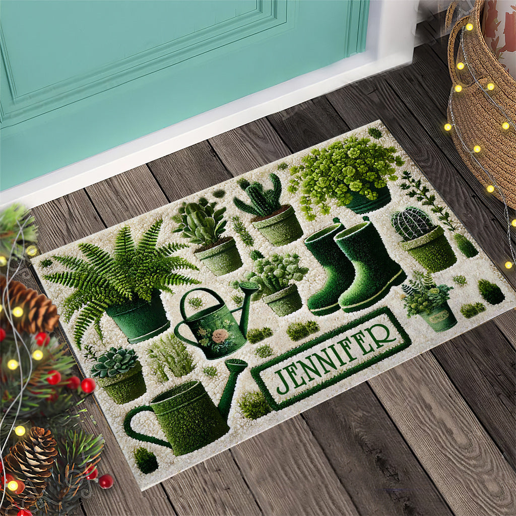 Beautiful Plants - Personalized Gardening Doormat