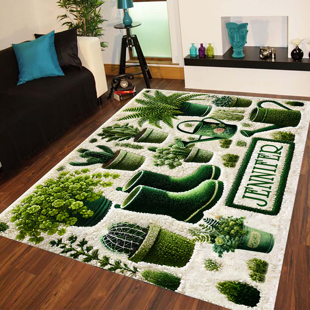 Beautiful Plants - Personalized Gardening Rug