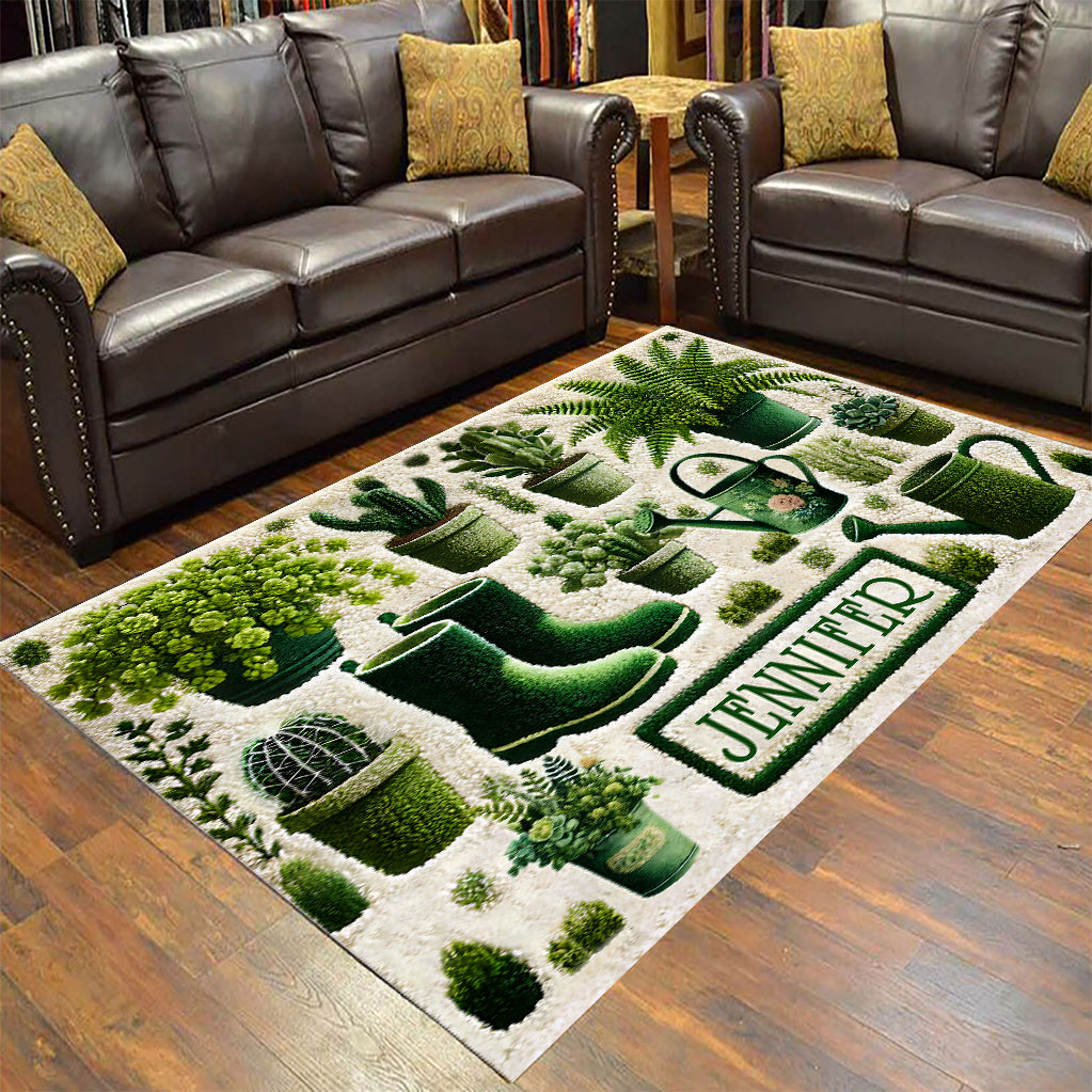 Beautiful Plants - Personalized Gardening Rug