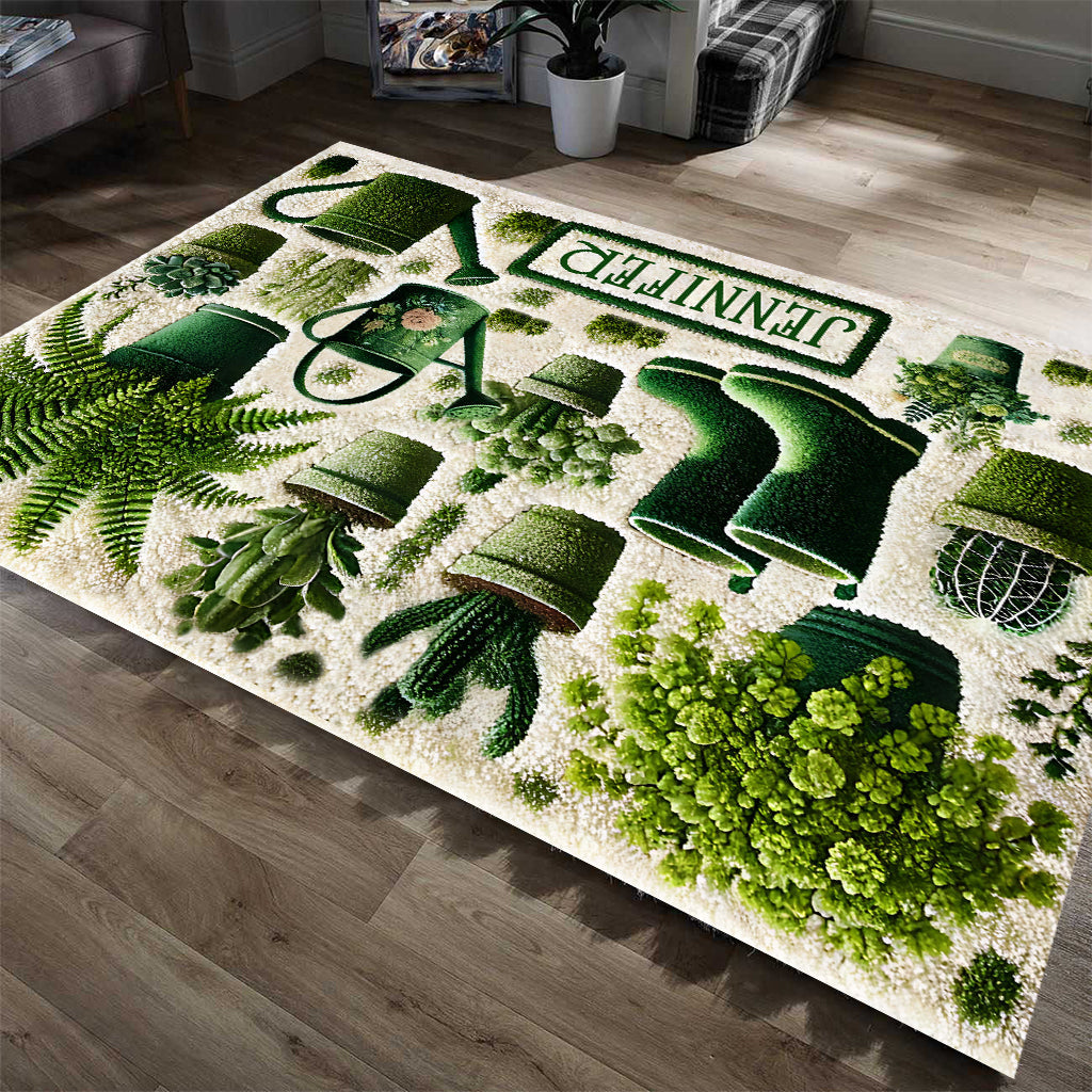 Beautiful Plants - Personalized Gardening Rug