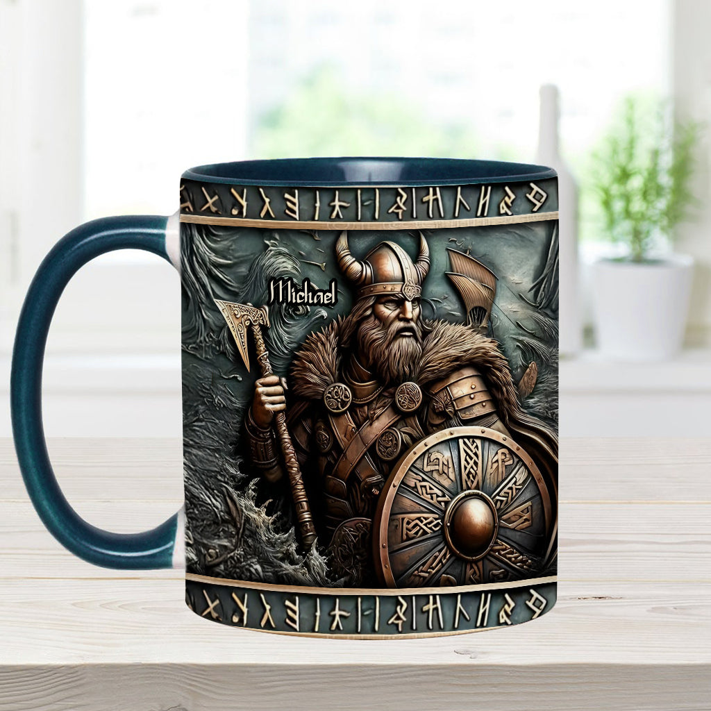 Viking Warrior - Personalized Viking Accent Mug