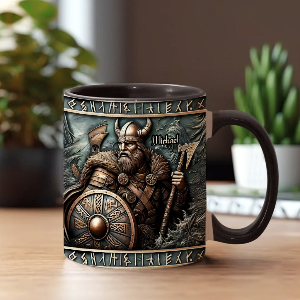 Viking Warrior - Personalized Viking Accent Mug