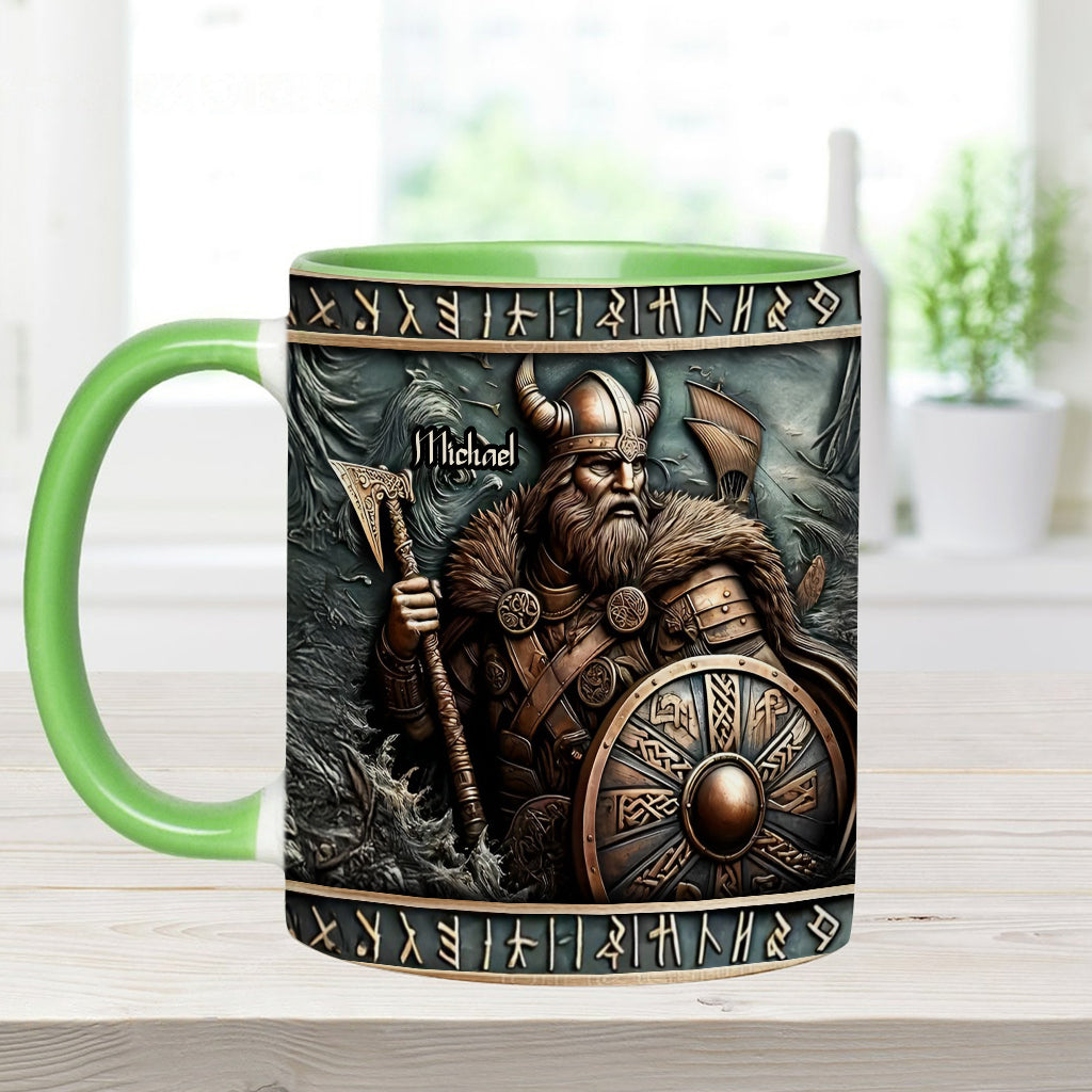 Viking Warrior - Personalized Viking Accent Mug