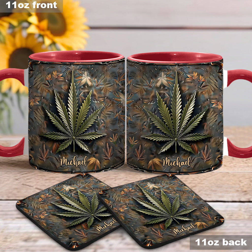 Mug High Life personnalisé avec motif cannabis