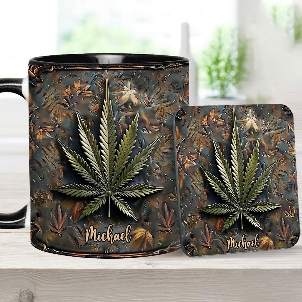 Mug High Life personnalisé avec motif cannabis