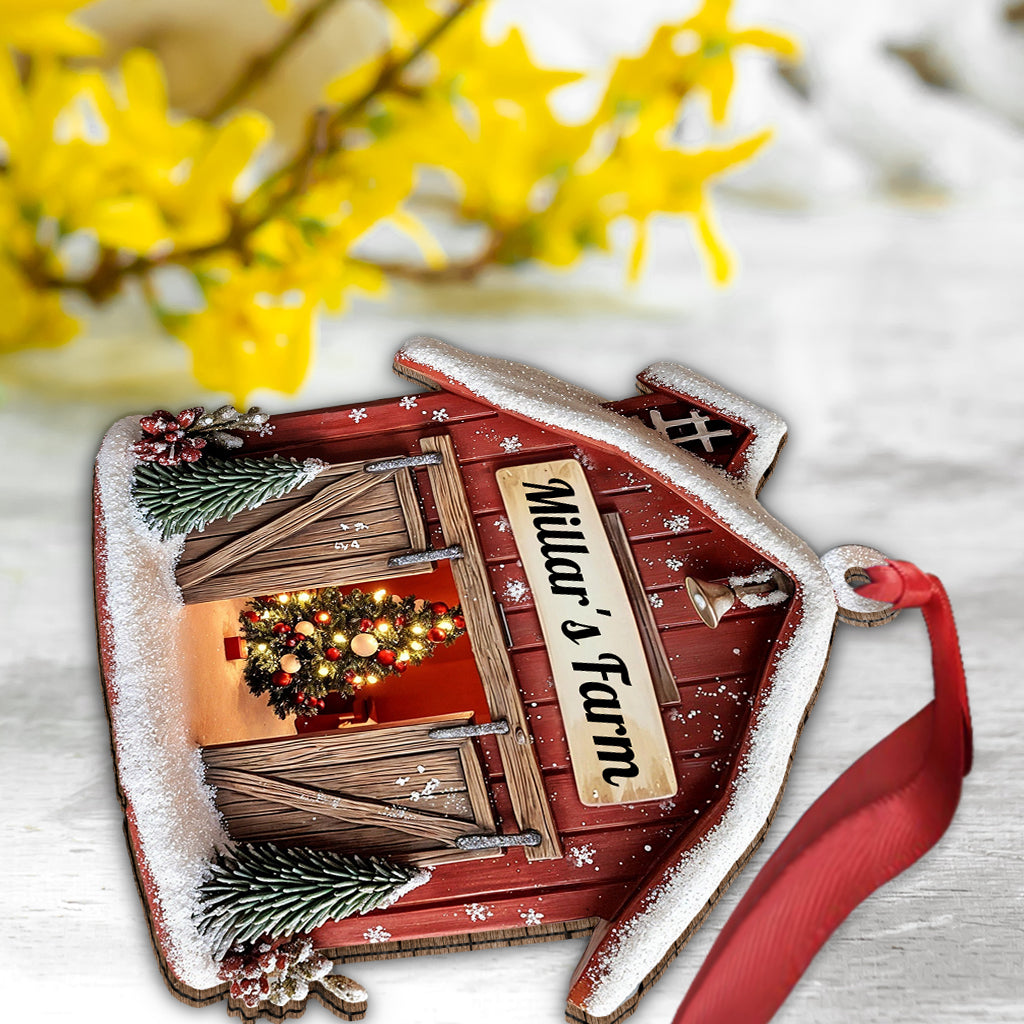 Farm House - Personalized Family Ornament