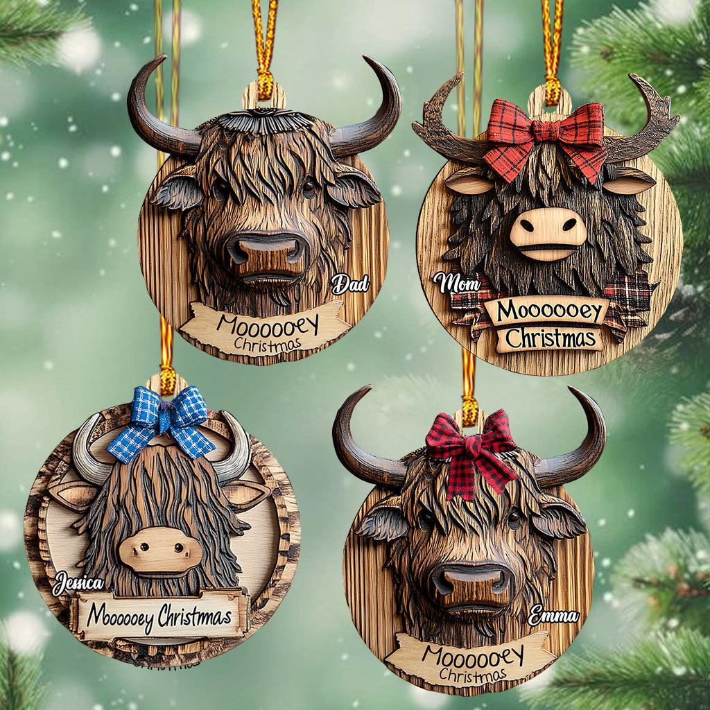 Moody Christmas - Personalized Family Ornament