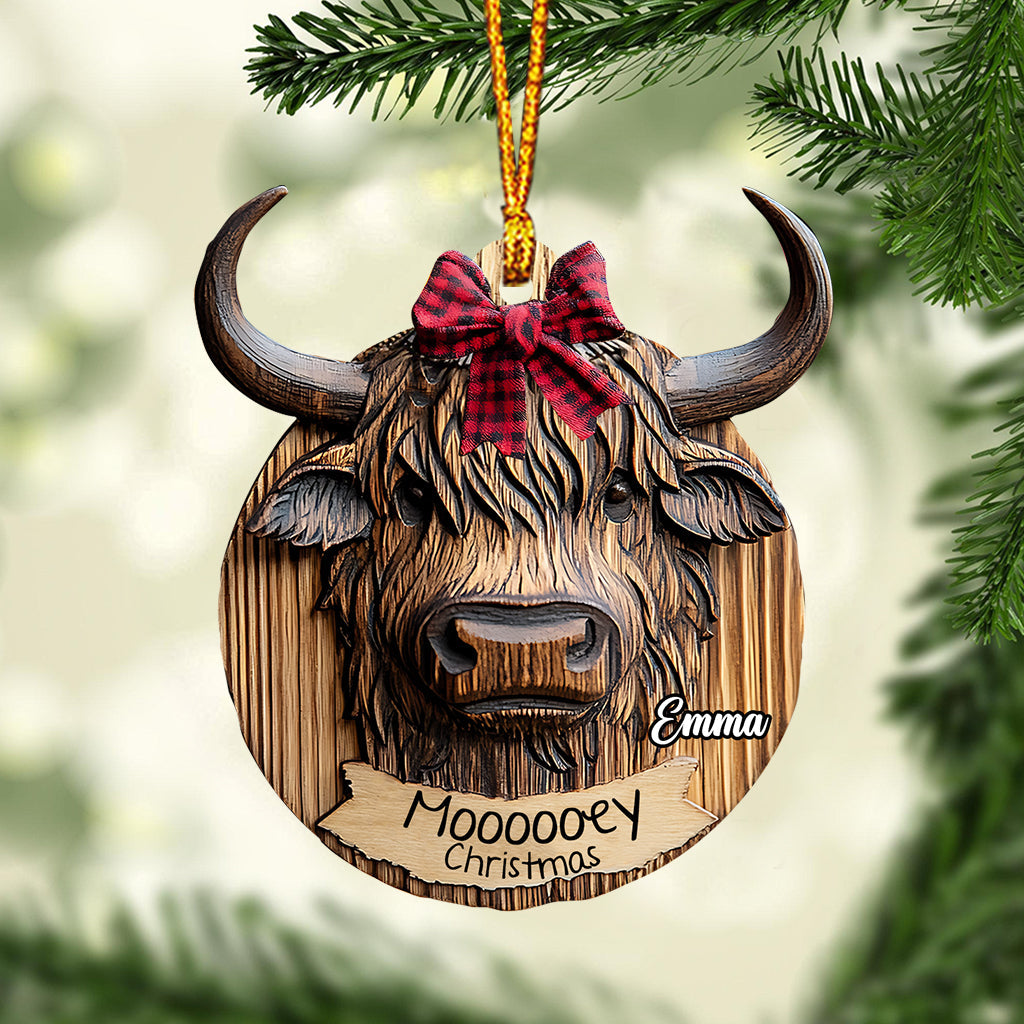 Moody Christmas - Personalized Family Ornament