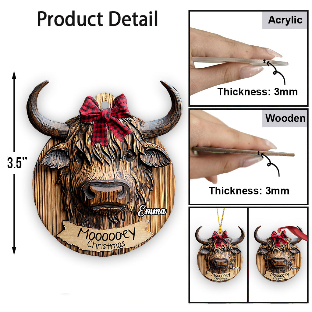 Moody Christmas - Personalized Family Ornament