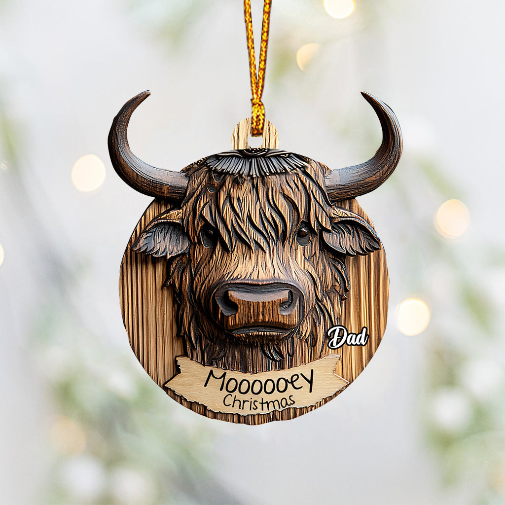 Moody Christmas - Personalized Family Ornament