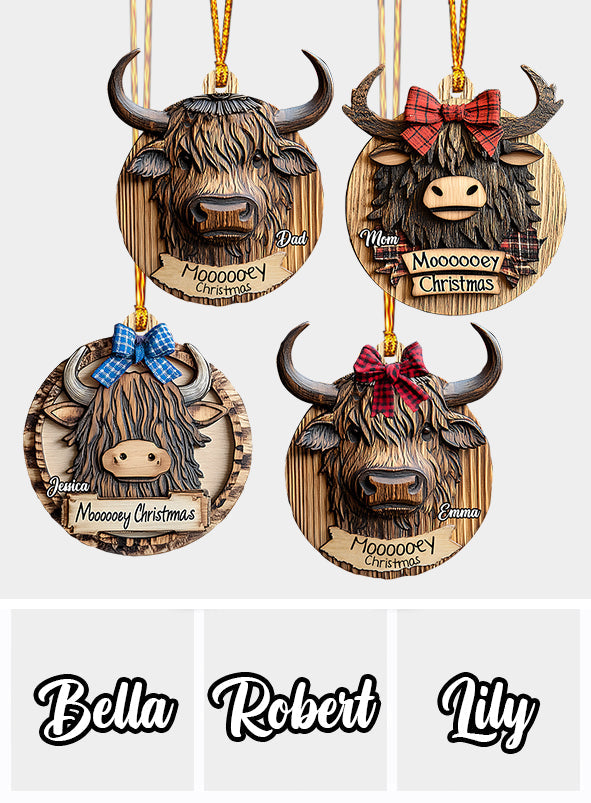 Moody Christmas - Personalized Family Ornament
