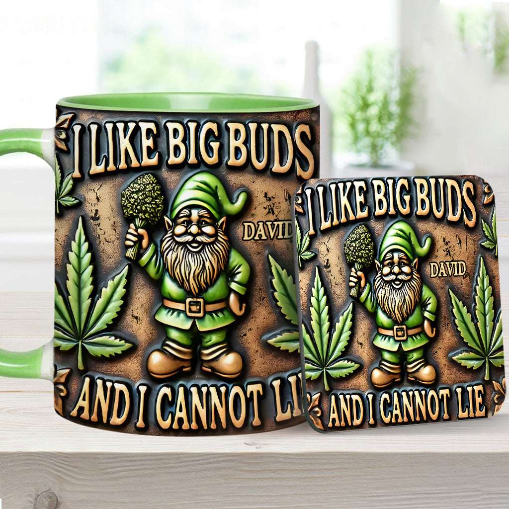 J'aime les grosses têtes - Mug personnalisé à thème cannabis