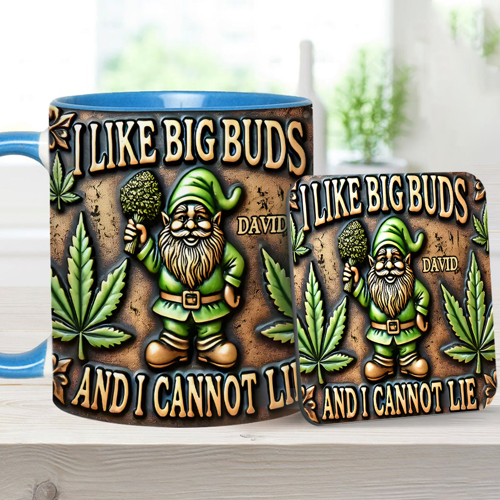 J'aime les grosses têtes - Mug personnalisé à thème cannabis