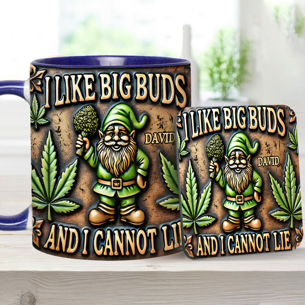 J'aime les grosses têtes - Mug personnalisé à thème cannabis